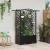 Pat Ridicat cu Trellis și Acoperiș Negru 122 x 40 x 141 cm PP GartenMobel Dekor