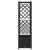 Pat Ridicat cu Trellis și Acoperiș Negru 122 x 40 x 141 cm PP GartenMobel Dekor
