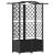 Pat Ridicat cu Trellis și Acoperiș Negru 122 x 40 x 141 cm PP GartenMobel Dekor