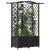 Pat Ridicat cu Trellis și Acoperiș Negru 122 x 40 x 141 cm PP GartenMobel Dekor