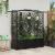 Pat Ridicat cu Trellis și Acoperiș Negru 163 x 40 x 141 cm PP GartenMobel Dekor