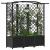 Pat Ridicat cu Trellis și Acoperiș Negru 163 x 40 x 141 cm PP GartenMobel Dekor