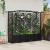 Pat Ridicat cu Trellis și Acoperiș Negru 204 x 40 x 141 cm PP GartenMobel Dekor