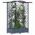Pat Ridicat cu Trellis și Acoperiș Gri 124 x 40 x 126 cm PP GartenMobel Dekor