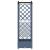 Pat Ridicat cu Trellis și Acoperiș Gri 124 x 40 x 126 cm PP GartenMobel Dekor