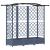 Pat Ridicat cu Trellis și Acoperiș Gri 163 x 40 x 126 cm PP GartenMobel Dekor