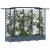 Pat Ridicat cu Trellis și Acoperiș Gri 203,5 x 40 x 125 cm PP GartenMobel Dekor