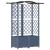 Pat Ridicat cu Trellis și Acoperiș Gri 122 x 40 x 141 cm PP GartenMobel Dekor