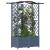Pat Ridicat cu Trellis și Acoperiș Gri 122 x 40 x 141 cm PP GartenMobel Dekor