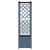 Pat Ridicat cu Trellis și Acoperiș Gri 122 x 40 x 141 cm PP GartenMobel Dekor