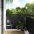 Ecran de intimitate pentru balcon din poliratan, negru, 400 x 90 cm