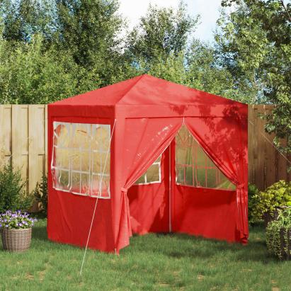 Cort pentru Petreceri Roșu 200 x 200 x 240 cm PE și oțel GartenMobel Dekor