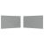 Perete lateral pentru cort de petrecere 2 pcs Gri deschis GartenMobel Dekor