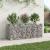 Pat ridicat din gabion Argintiu GartenMobel Dekor