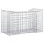 Pat ridicat din gabion Argintiu GartenMobel Dekor