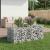 Pat ridicat din gabion Argintiu GartenMobel Dekor