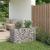 Pat ridicat din gabion Argintiu GartenMobel Dekor