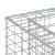 Pat ridicat din gabion Argintiu GartenMobel Dekor