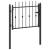 Poartă de gard HORST 100 x 75 cm Metal Negru Blocat GartenMobel Dekor