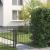 Poartă de gard HORST 100 x 75 cm Metal Negru Blocat GartenMobel Dekor