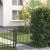 Poartă de gard HORST 100 x 75 cm Metal Negru Blocat GartenMobel Dekor