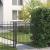 Poartă de gard HORST 100 x 100 cm Metal Negru Blocat GartenMobel Dekor