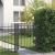 Poartă de gard HORST 100 x 100 cm Metal Negru Blocat GartenMobel Dekor