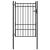 Poartă de gard HORST 100 x 150 cm Metal Negru Blocat GartenMobel Dekor