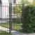 Poartă de gard HORST 100 x 175 cm Metal Negru Blocat GartenMobel Dekor