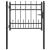 Poartă de gard HORST 100 x 75 cm Metal Negru Blocat GartenMobel Dekor