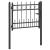 Poartă de gard HORST 100 x 75 cm Metal Negru Blocat GartenMobel Dekor