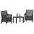 Set de lounge cu pernă 3 pcs Antracit PP GartenMobel Dekor