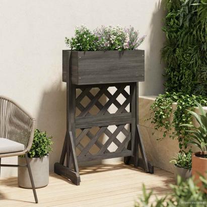 Grădină verticală trellis Gri 48 x 30 x 70,5 cm GartenMobel Dekor