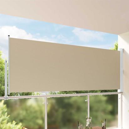 Awning lateral 100% poliester, fier, oțel GartenMobel Dekor