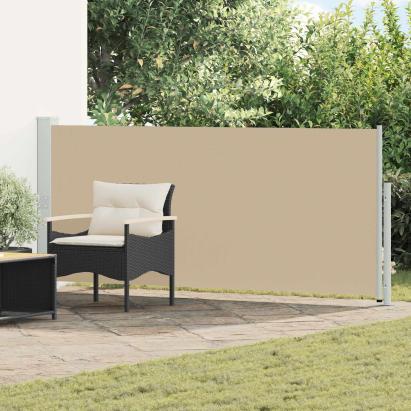 Jaluzea laterală retractabilă Bej 500 x 160 cm Poliester GartenMobel Dekor