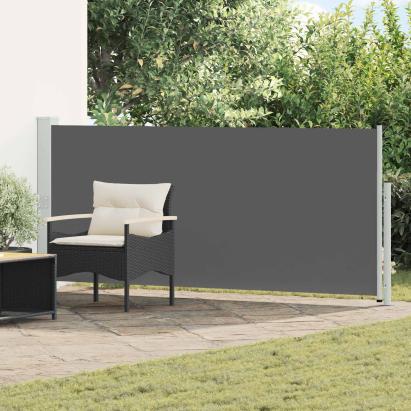 Jaluzea laterală retractabilă Antracit 600 x 117 cm Poliester GartenMobel Dekor