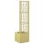 Ghiveci de grădină cu trellis Verde 36 x 36 x 140 cm PP GartenMobel Dekor