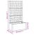 Ghiveci de grădină cu trellis Maro 80 x 36 x 140 cm PP GartenMobel Dekor