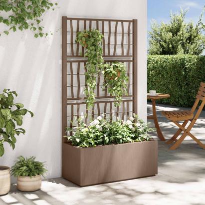 Ghiveci de grădină cu trellis Maro 80 x 36 x 140 cm PP GartenMobel Dekor