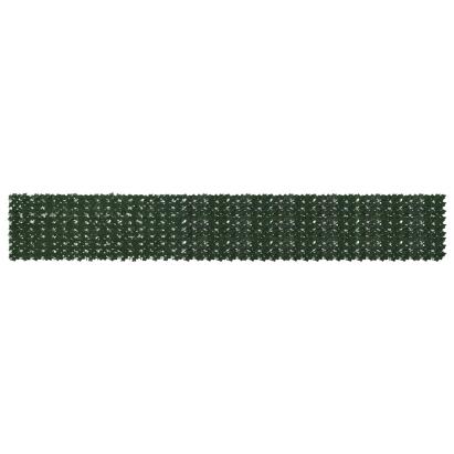 Ecran de balcon cu frunze, verde, 500 x 75 cm, pentru intimitate