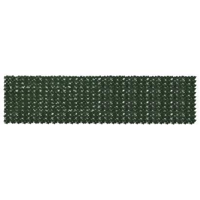 Ecran de balcon cu frunze verde 400x100 cm, rezistent la intemperii