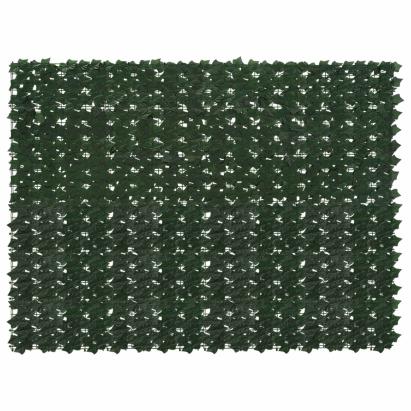 Ecran de balcon cu frunze verde închis, 200x150 cm, pentru intimitate