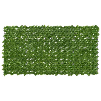 Ecran de balcon cu frunze artificiale verde 200x100 cm, rezistent UV