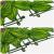 Ecran de balcon cu frunze decorative verde, 200 x 150 cm, pentru intimitate