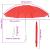 Umbrelă cu clemă 2 pcs Roșu cărămiziu Ø 105 x 86 cm GartenMobel Dekor