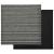Covor 20 pcs Anthracit în dungi 50 x 50 cm 100% polipropilenă GartenMobel Dekor
