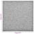 Covor 20 pcs Gri deschis 50 x 50 cm 100% polipropilenă GartenMobel Dekor