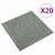Covor 20 pcs Verde 50 x 50 cm 100% polipropilenă GartenMobel Dekor
