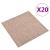 Covor 20 pcs Bej 50 x 50 cm 100% polipropilenă GartenMobel Dekor