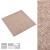 Covor 20 pcs Bej 50 x 50 cm 100% polipropilenă GartenMobel Dekor